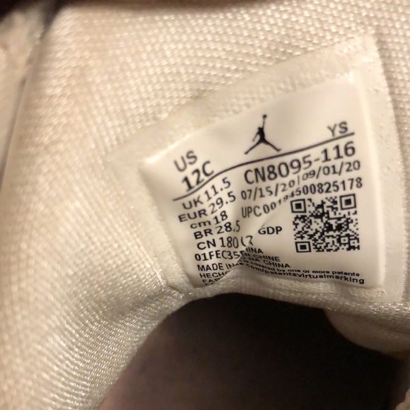 Nike Air Jordan Max Aura CN8095-116 Size 12C - Picture 8 of 8